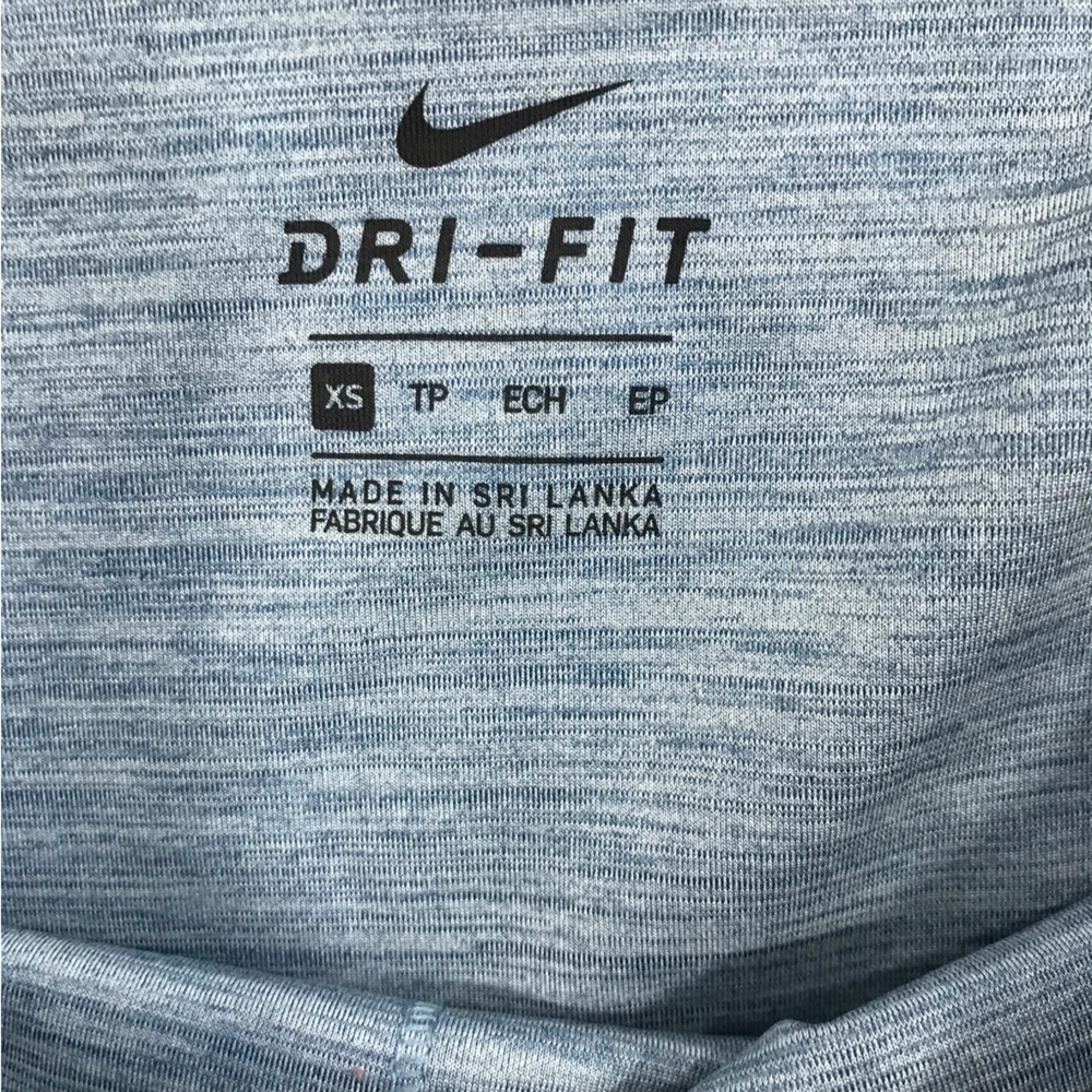 Nike Light Blue Ruched Yoga Leggings - Picture 6 of 8